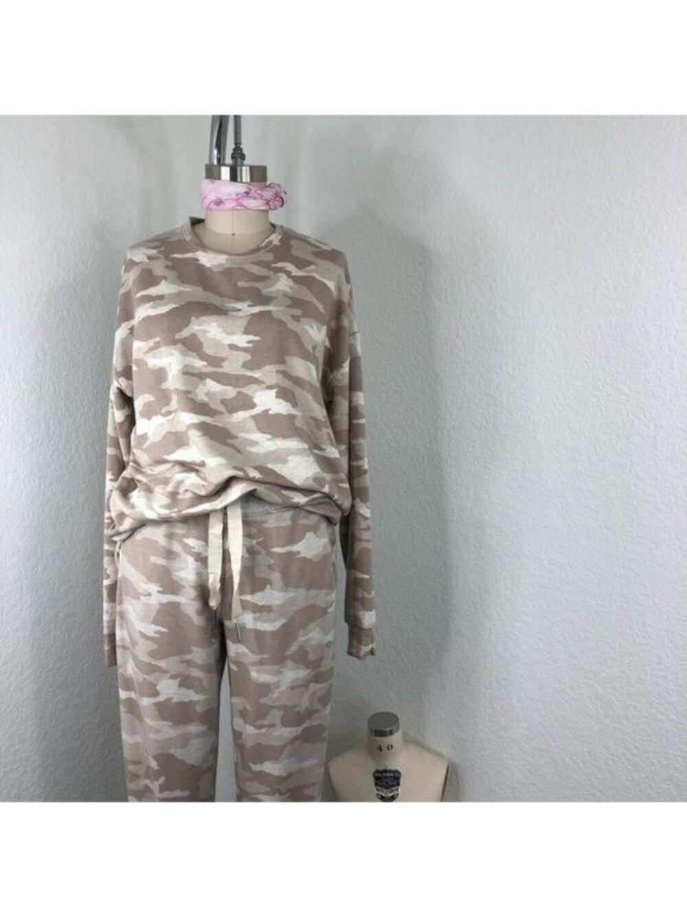 Athleat Sweatshirt Sweater Camo Lux Oatmeal Heather